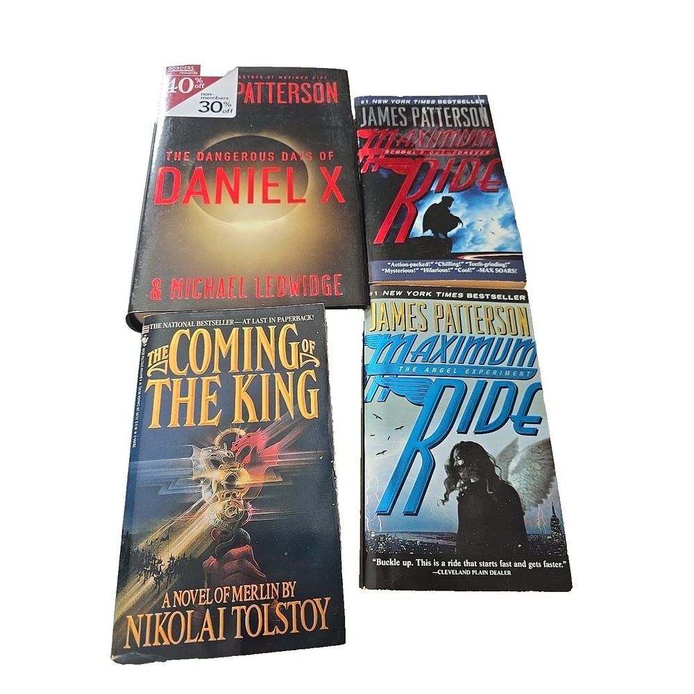 Lot of 4 James Patterson & Nikolai Tolstoy Fiction Hardcover & Paperback Books